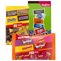 MARS And Hershey's Fun-Size Variety Packs, Box Of 3 Bags