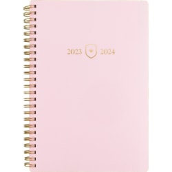 2023-2024 Simplified by Emily Ley for AT-A-GLANCE® Academic Weekly/Monthly Planner, 5-1/2" x 8-1/2", Blush Leatherette, July 2023 to June 2024, EL13-200A