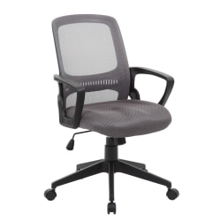 Boss Office Products Mesh Task Chair, Gray/Black