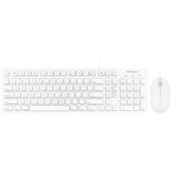 Macally Keyboard & Mouse - USB Cable - 103 Key - USB Cable - Optical - 1000 dpi - Scroll Wheel - QWERTY - Compatible with Computer