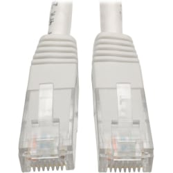 Tripp Lite 15ft Cat6 Gigabit Molded Patch Cable RJ45 M/M 550MHz 24AWG White - 128 MB/s - 15 ft - White