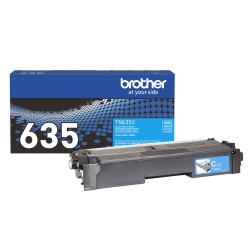 Brother TN635 Cyan Standard Yield Toner Cartridge (TN635C)
