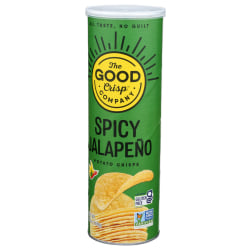 The Good Crisp Company Potato Crisps, Spicy Jalapeno, 5.6 Oz, Total Qty 8