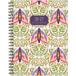 Willow Creek Press Softcover Weekly/Monthly Academic Planner, 6-1/2" x 8-1/2", Verdant Folk, July 2026 - June 2027, Total Qty 1