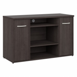 Bush® Business Furniture Studio C 48"W Office Storage Cabinet With Doors And Shelves, Storm Gray, Standard Delivery