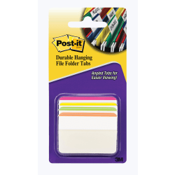 Post-it Filing Tabs, 2 in. x 1.5 in., Pack of 24 Tabs