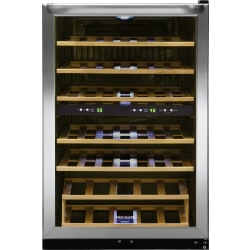Frigidaire 4.4 Cu. Ft. 2-Zone Wine Cooler Refrigerator, Silver