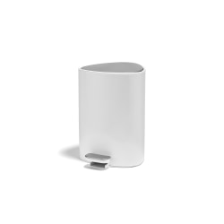 Joseph Joseph EasyStore Bathroom Pedal Bin, 1.3 Gallon, White, Total Qty 1