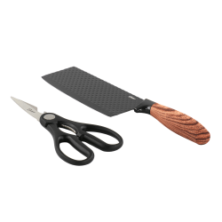 Oster Gunderson 2-Piece Stainless Steel Cutlery Set, Black