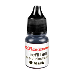 Office Depot® Brand Pre-Ink Refill Ink, Black, Pack Of 2 Refills