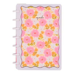 Happy Planner Monthly/Weekly Mini Disc-Bound Academic Planner, 4-5/8" x 7", Sunshine Blooms, July 2026 to June 2027, Total Quantity 1