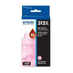 Epson® 312XL Claria® Photo Light High-Yield Magenta Ink Cartridge,T312XL620-S