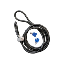 CODi Adjustable Loop Key Cable Lock - Security cable lock - chrome, titanium - 6 ft