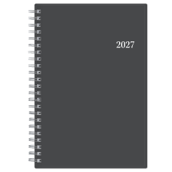 2027 Blue Sky Passages/Charcoal Metallic Weekly/Monthly Planning Calendar, 5x8, , Safety Wirebound Safety, 100010
