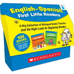 Scholastic Teacher Resources English-Spanish First Little Readers: Guided Reading Level B, Grades Pre-K To 2nd, Set Of 100 Books