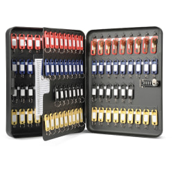 CARL Combination Key Cabinet, 137 Keys, Black