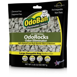 OdoBan Air Purifying OdoRocks Natural Odor Eliminator, Fragrance Free, 2 Lb