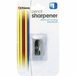 OIC® Metallic Aluminum Handheld Pencil Sharpener, Silver