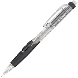 Pentel® Twist-Erase Click Mechanical Pencil, #2 Lead, 0.7 mm, Black Transparent Barrel