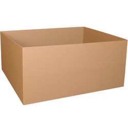 Partners Brand Heavy-Duty Double Wall Corrugated Gaylord Bottom Boxes, 48" x 40" x 24", Kraft, Pack Of 5 Boxes