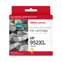 Office Depot Brand® 118183 Remanufactured Yellow High Yield Ink Cartridge Replacement for HP 952XL
