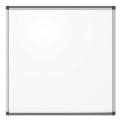 U Brands PINIT Magnetic Dry-Erase Whiteboard, 35" x 35", Aluminum Frame With Silver Finish