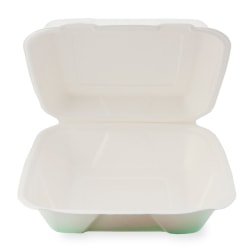 StalkMarket Heavyweight Hinged Containers, 9" x 9", Pack Of 200 Containers
