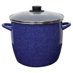 Ekco EOS 12 Qt Covered Stockpot, Blue