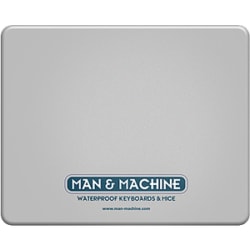 Man & Machine Mouse Pad - 0.03" x 8.69" x 7.13" Dimension - Gray - Silicone - 5 Pack