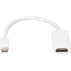 QVS MDPH-MF A/V Cable Adapter - HDMI A/V Cable - First End: 1x Mini DisplayPort Digital Audio/Video - MDPHMF