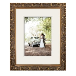 Timeless Frames® Prescott Picture Frame, 14" x 11" With Mat, Gold