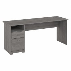 Bush® Furniture Cabot 72"W Computer Desk With Drawers, Modern Gray, Standard Delivery
