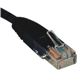 Eaton Tripp Lite Series Cat5e 350 MHz Molded (UTP) Ethernet Cable (RJ45 M/M), PoE - Black, 7 ft. (2.13 m) - N002007BK