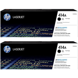 HP 414A Black Toner Cartridges, W2020AD1, Total Qty 2