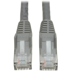 Eaton Tripp Lite Series Cat6 Gigabit Snagless Molded (UTP) Ethernet Cable (RJ45 M/M), PoE, Gray, 7 ft. (2.13 m) - N201007GY