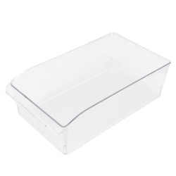 Martha Stewart Everyday 6.1-Quart Plastic Fridge Storage Container, Clear