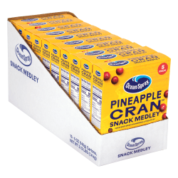 Ocean Spray Pineapple Cran Snack Medley, 1 Oz, 5 Packs Per Box, Set Of 10 Boxes