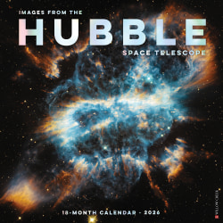 2026 Willow Creek Press Scenic Monthly Wall Calendar, 12" x 12", Hubble Space Telescope, January To December, 51542