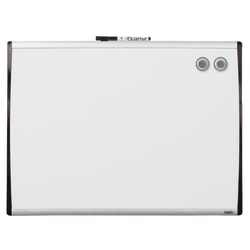 Quartet® Magnetic Dry-Erase Whiteboard, 17" x 23", Steel Frame With Black/Silver Finish