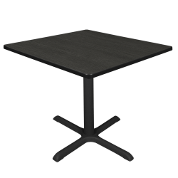 Regency Cain Square X-Base Breakroom Table, 29"H x 36"W x 36"D, Ash Gray, TB3636AG
