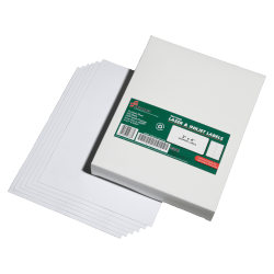 SKILCRAFT® 100% Recycled Inkjet/Laser Address Labels, Rectangle, 2" x 4", White, Box Of 2500 (AbilityOne 7530-01-647-1413)