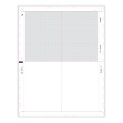 ComplyRight® W-2 Tax Forms, 4-Up (Box), With Printed Backer Copy B, V-Fold Duplex, 11", Pack Of 500 Forms