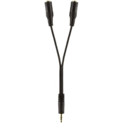 Belkin F8Z359TT06INCHP Headphone Audio Splitter Cable - 6" Mini-phone Audio Cable  - F8Z359TT06INCHP