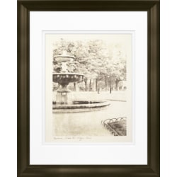 Timeless Frames Marren Espresso-Framed Landscape Artwork, 11" x 14", Place Des Vosges Fountain