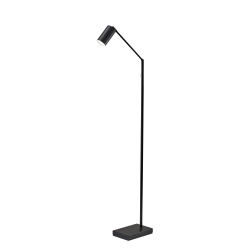 Adesso® Colby LED Floor Lamp, 69"H, Matte Black Shade/Matte Black Base