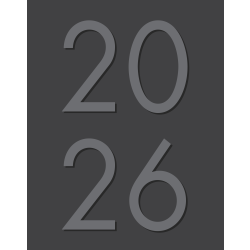 2026 Willow Creek Press Monthly Booklet Planner, 7-1/2" x 9-1/2", Charcoal, January To December, 57049