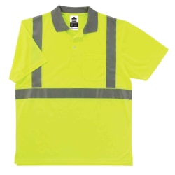 Ergodyne GloWear 8295 Type R Class 2 Polo Shirt, 2X, Lime