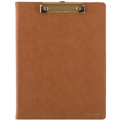 AT-A-GLANCE® Signature Collection Clipboard with 2027 Monthly Planner, Brown, Large, 8" x 11"