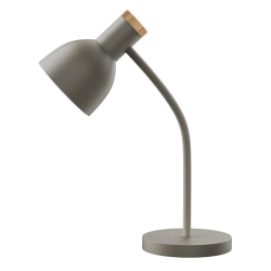 Realspace™ LED Desk Lamp, Adjustable, 18"H, Gray