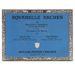 Arches® Aquarelle Watercolor Block, 300 Lb, Cold Press, 10" x 14"